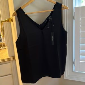 Brand new Tahari sleeveless black top